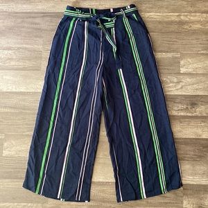 Stelen stripped Wide leg pants size S